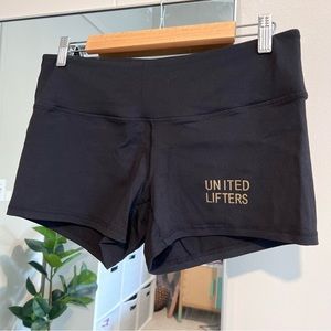 UNITED LIFTERS Black Workout Booty Shorts